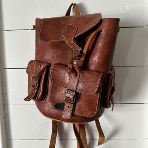 Recycle Leather Backpack Purse - No Roots Boots